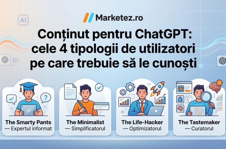 Conținut pentru ChatGPT: cele 4 tipologii de utilizatori pe care trebuie să le cunoști